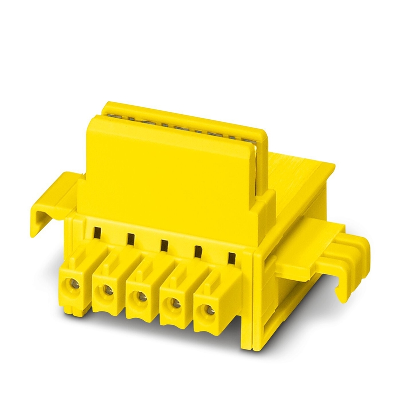 22.5*112.2*114.5mm ME 1225375 TBUS 1.5/5-ST-3.81 YE 1PCS DIN Rail Bus Connector Design