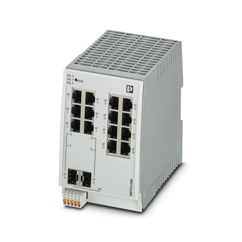 Industrial Ethernet Switch FL SWITCH 2214-2SFX EtherNet/IP Network IP65 Protection Level