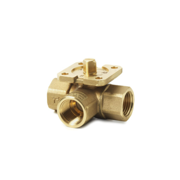 Building Control 3-Port Ball Valve PLC BPZ VBI61.15-4 with Internal Thread Connection