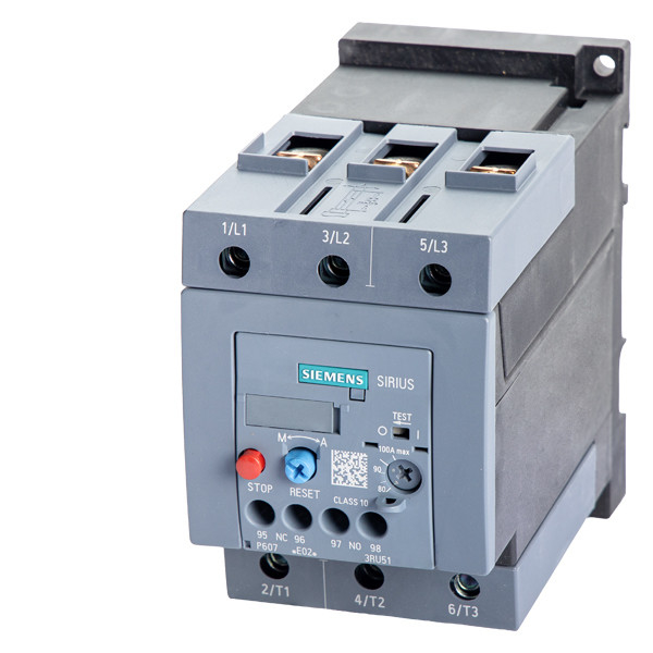 Siemens 3RU5146-4KB1 Overload Relay 80 100 A Size S3 Contact Load for Motor Protection
