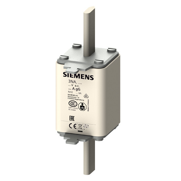 Siemens 3NA3240 LV HRC Fuse Link GL/GG with Front Indicator Size 2 AC 500V/DC 440V