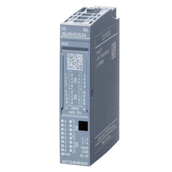SIMATIC ET 200SP DQ 16x 24VDC/0 5A Digital Output Module for Siemens 6ES7132-6BH00-0AA0